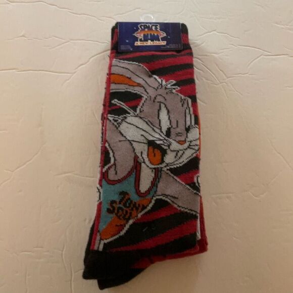 Space Jam Bugs Bunny Socks. Size 6-12. New TuneSquad, looneytunes, basketball - Picture 12 of 12